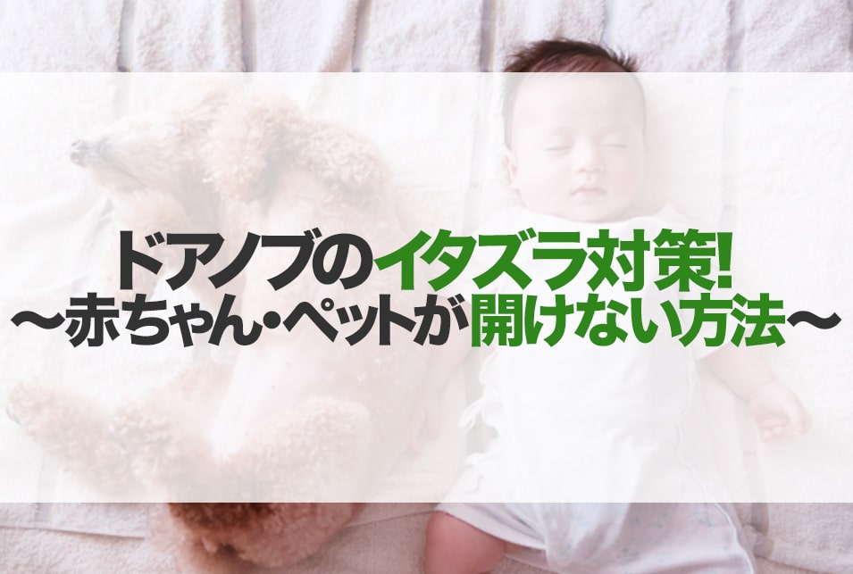 ドアノブのイタズラ防止対策～赤ちゃん・ペットが開けないようにする方法～ | レスキューラボ