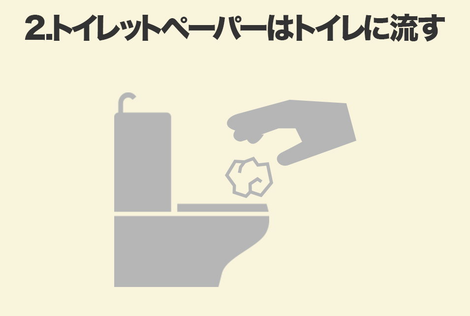 トイレつまりの注意書きの見本 訪日外国人が増えたお店の対策 生活救急車